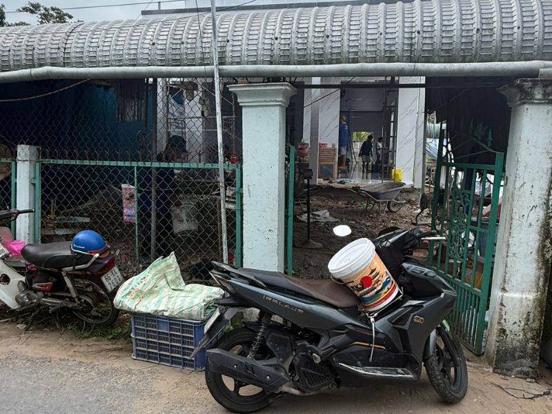 Công trình Sơn Akyo ngoại thất cho nhà ở chị Liên tại Lai Vung